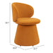 Zuo Oblic Swivel Dining Chair