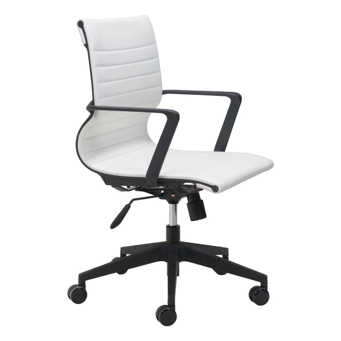 Zuo Stacy White Office Chair