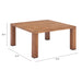 Zuo Regels Sleek and Sophisticated Coffee Table Natural