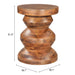 Zuo Kerala Wood Side Table