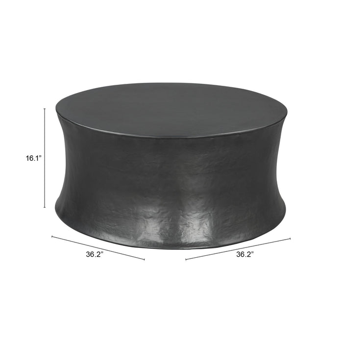 Zuo Dakar Round Black Coffee Table