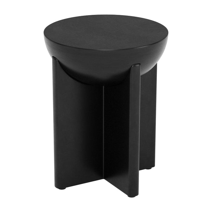 Zuo Midnight Tume Side Table Black Wood