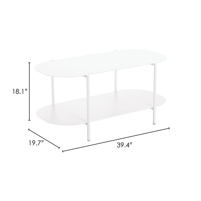 Zuo Pullman White Coffee Table