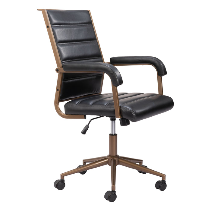 Auction Office Chair Vintage Black by Zuo