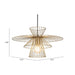 Anderson Teak Azzi Modern Gold Ceiling Lamp with Adjustable Cord