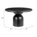 Zuo Hals Modern Dining Table Black