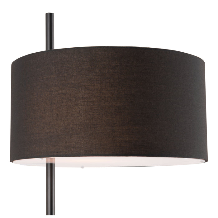 Zuo Lonte Sleek Steel Frame Modern Floor Lamp Black