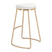 Zuo Bree Barstool White & Gold