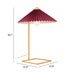 Zuo Charo Modern Glam Electroplated Steel Table Lamp Red & Gold