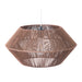 Zuo Kendrick Brown Transitional Ceiling Lamp with Paper Rope Shade