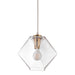 Zuo Jenny Brass Modern Boho Glam Ceiling Lamp with Geometric Shade