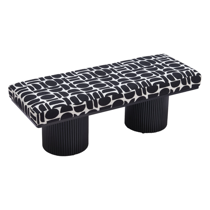 Botoia Bench Black & White