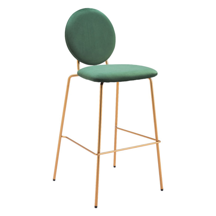 Zuo Odessa Barstool Green