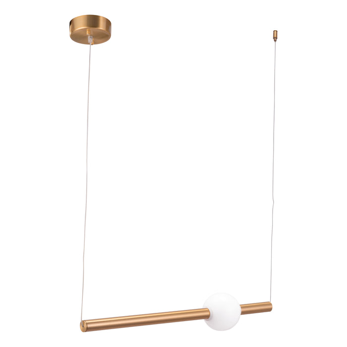 Zuo Adeo Modern Brass Ceiling Lamp with LED Light