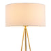 Zuo Sascha White & Brass Modern Glam Design Table Lamp