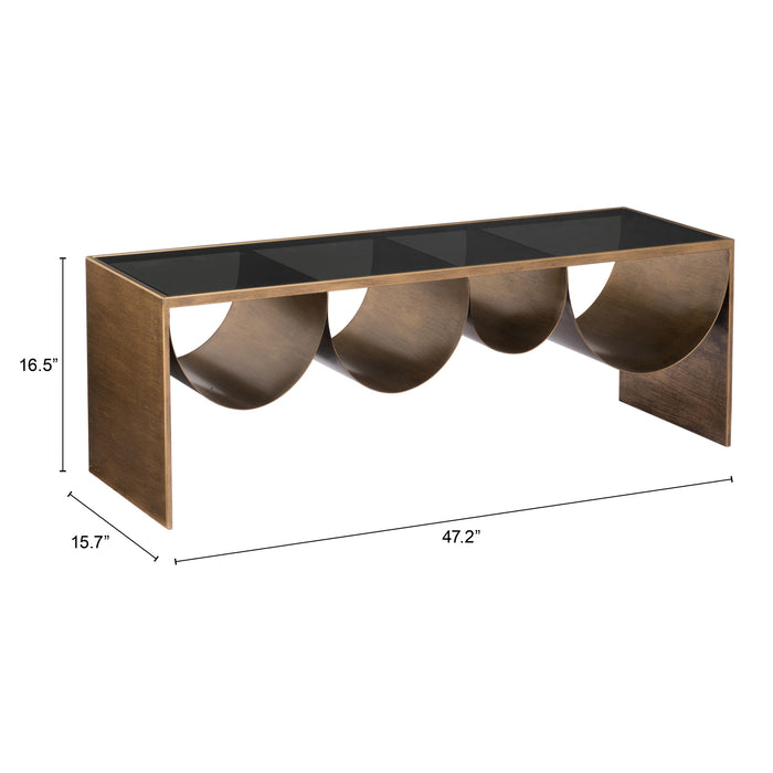 Zuo Reed Brown Rectangular Coffee Table