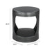 Zuo Nuuk Round Black Side Table