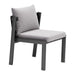 Zuo Modern Horizon Grey Outdoor Dining Chair