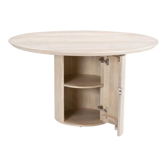 Izola Storage Dining Table Natural