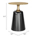 Zuo Chenai Gold Side Table