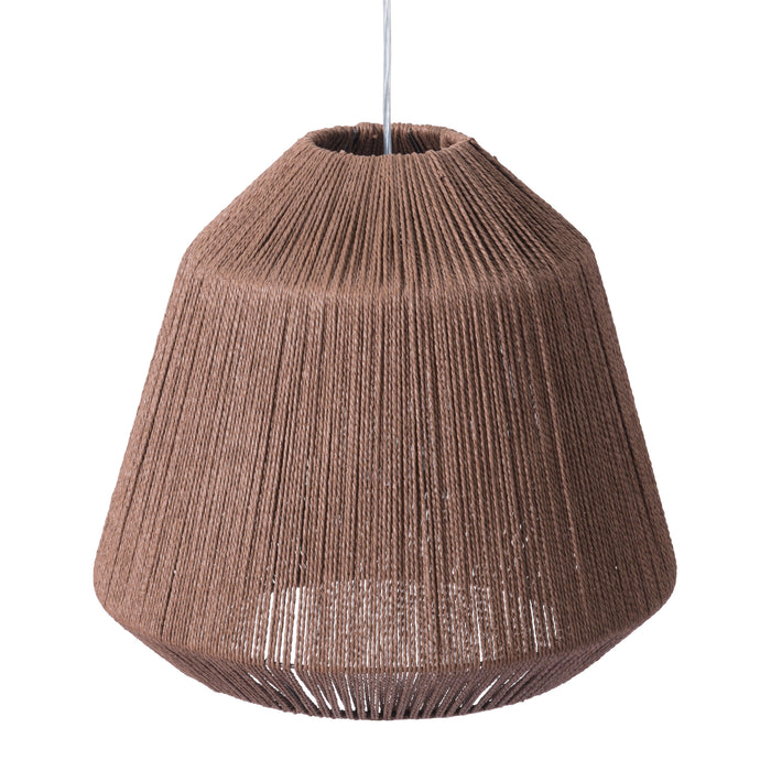 Anderson Teak Impala Ceiling Transitional Paper Rope Lamp Brown