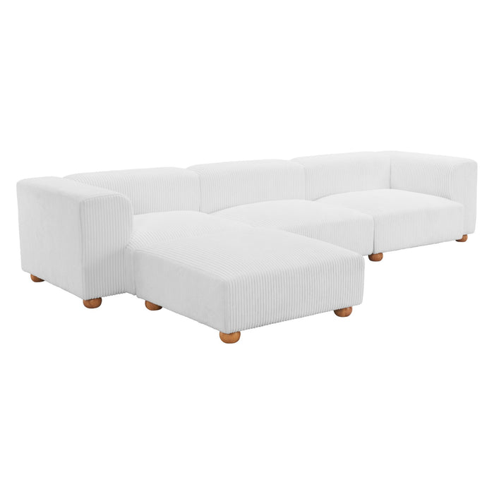 Zuo Modern Tayte White Sofa