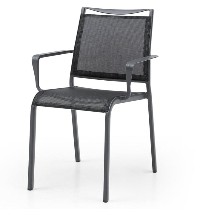 Set of 4 Whiteline Modern Aloha Outdoor Dining Armchair