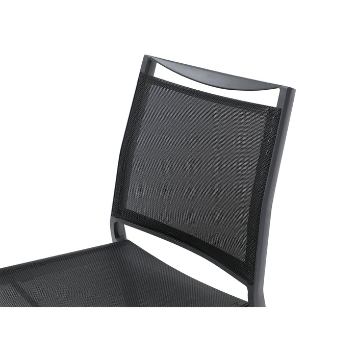 Set of 4 Whiteline Modern Aloha Outdoor Dining Side Chair