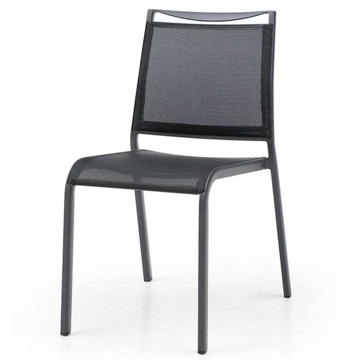 Set of 4 Whiteline Modern Aloha Outdoor Dining Side Chair