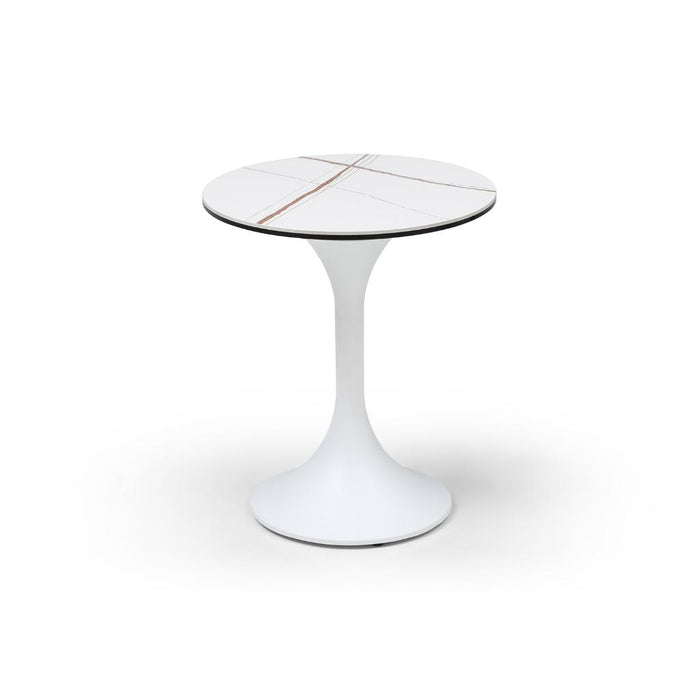 Whiteline Modern Amarosa White Side Table