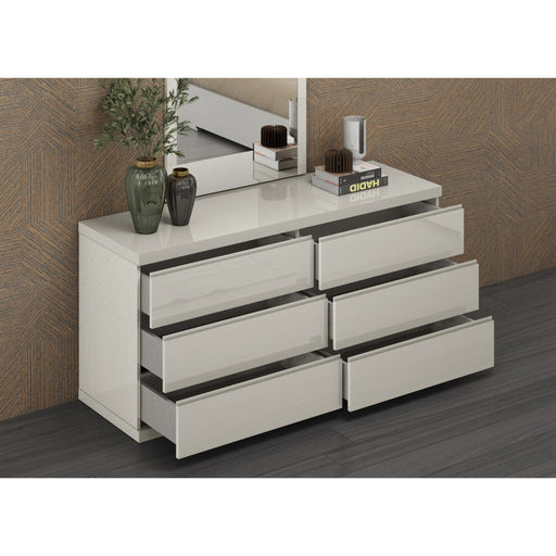 Whiteline Modern Anna High Gloss Double Dresser