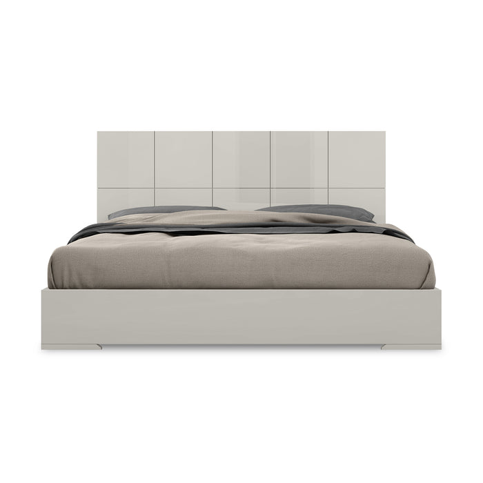 Whiteline Modern Anna White King Size Bed