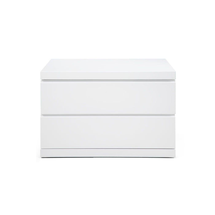 Whiteline Modern Anna High Gloss Wood Large Nightstand