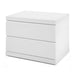 Whiteline Modern Anna High Gloss Wood Small Nightstand