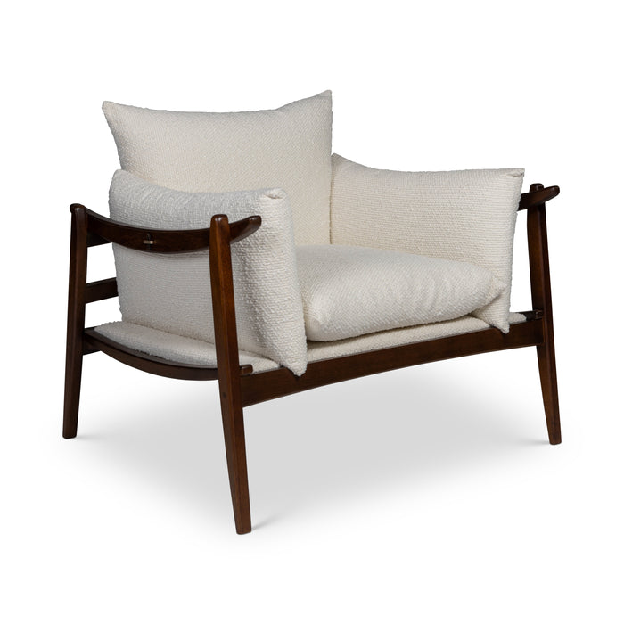 Urbia Modern White Hara Accent Chair