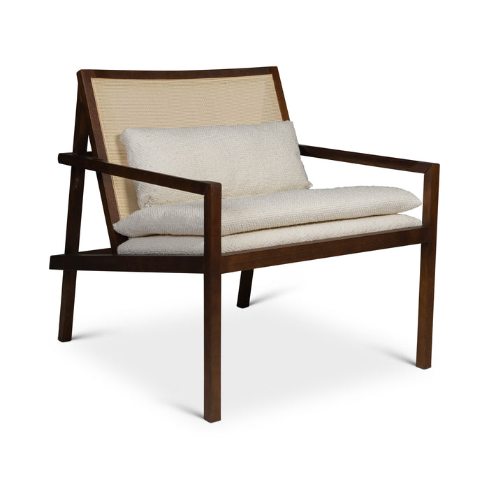 Urbia Modern Black Barra Cane Lounge Chair