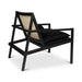 Urbia Modern Black Barra Cane Lounge Chair BMJ-72627-18