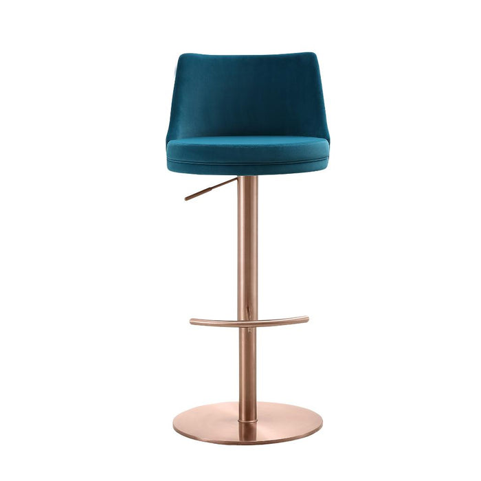 Whiteline Modern Carter Blue Barstool