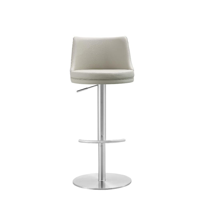 Whiteline Modern Carter Grey Adjustable Barstool/Counter Stool