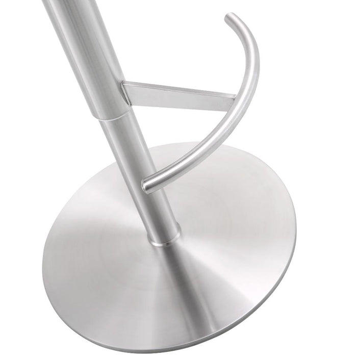 Whiteline Modern Carter Grey Adjustable Barstool/Counter Stool