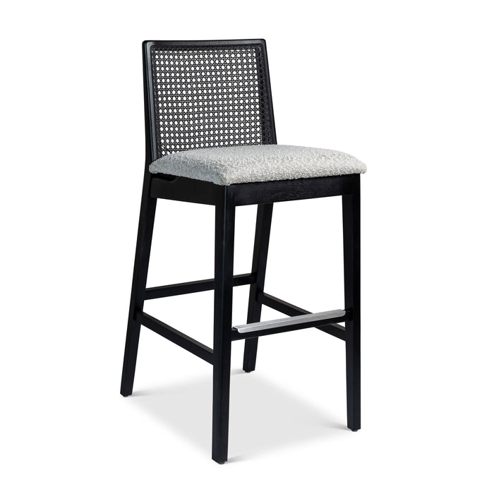 Urbia Modern Ivory Nardia Cane Bar Stool