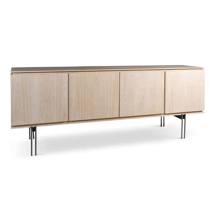 Urbia Modern Marrocos Dining Buffet Brazilian Ash Oak Veneer w Metal Frame