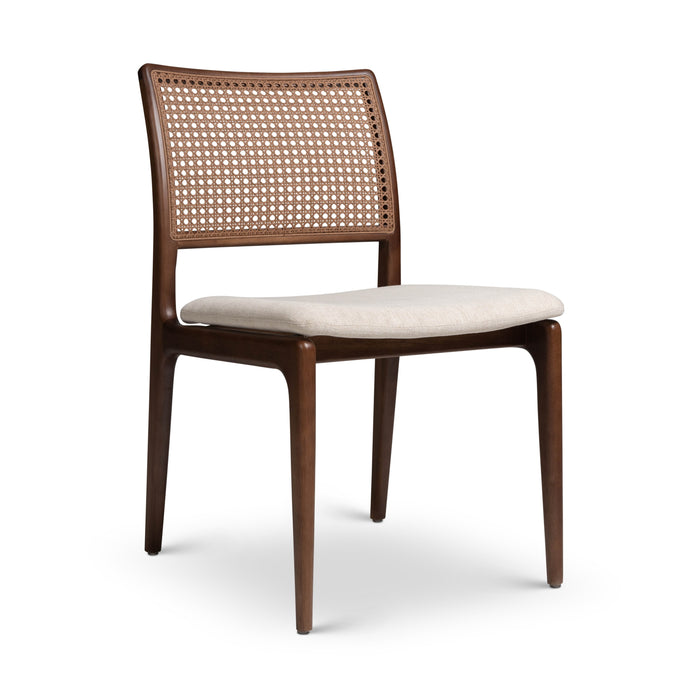 Urbia Grey Charlotte Cane Modern Dining Side Chair