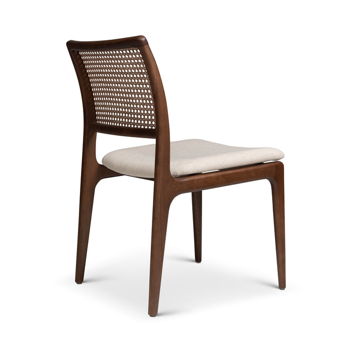 Urbia Grey Charlotte Cane Modern Dining Side Chair