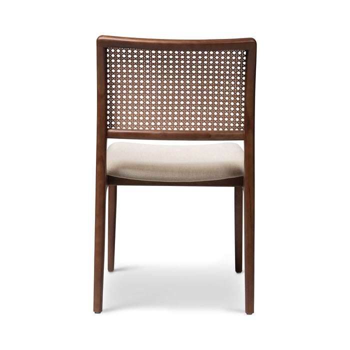 Urbia Grey Charlotte Cane Modern Dining Side Chair