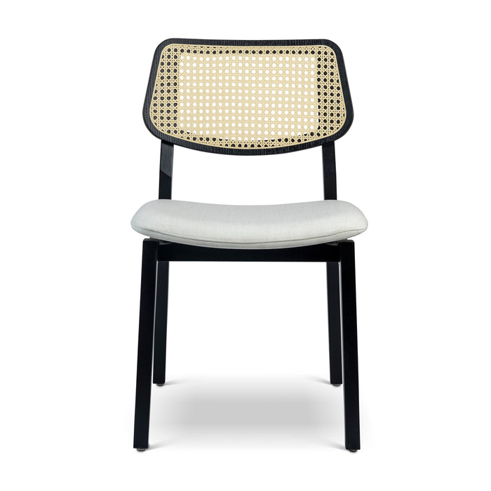 Urbia Spencer White Beth Cane Side Chair BSM-208023-02