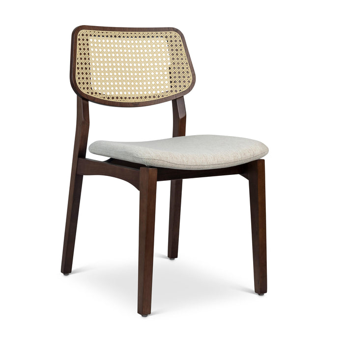 Urbia Spencer White Beth Cane Side Chair