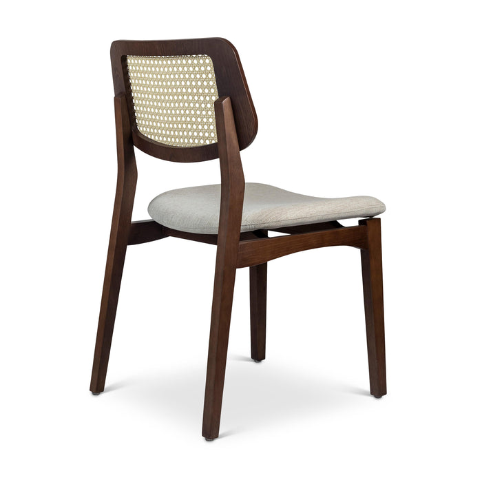 Urbia Spencer White Beth Cane Side Chair