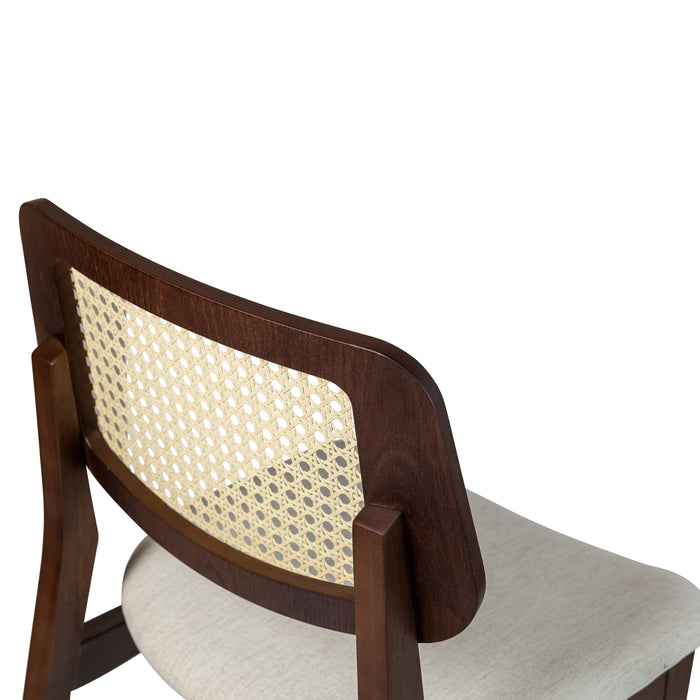 Urbia Spencer White Beth Cane Side Chair