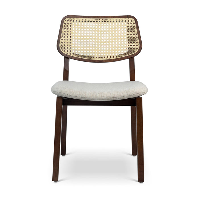 Urbia Spencer White Beth Cane Side Chair